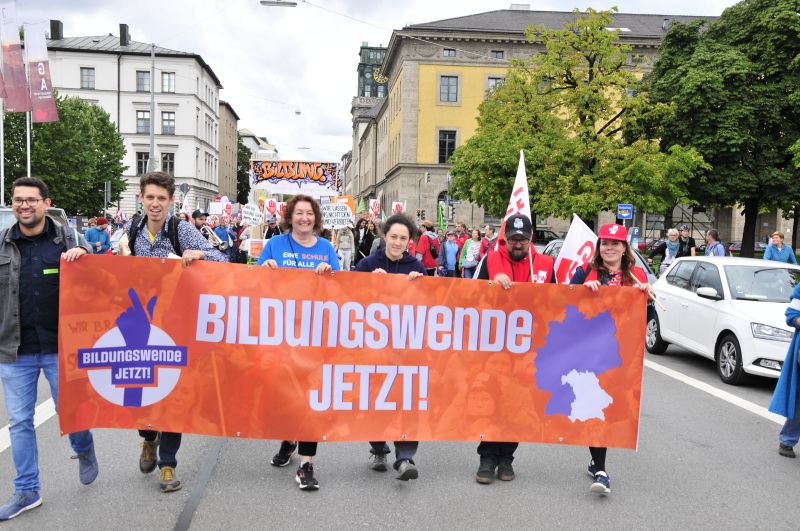 Demo Bildungswende Jetzt in München