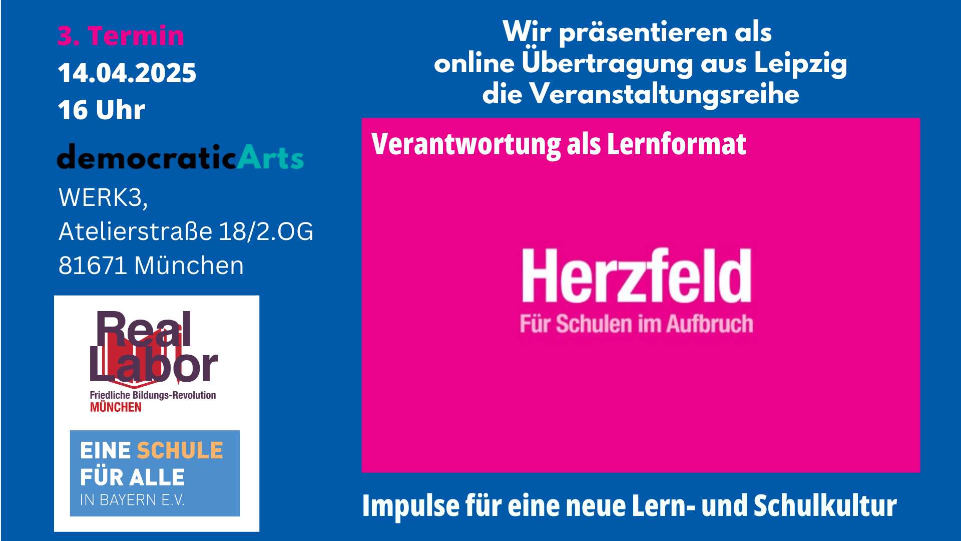 Verantwortung als Lernformat - Eine Herzfeld-Veranstaltung im RealLabor München